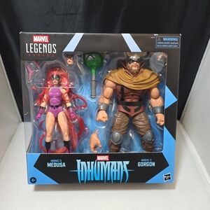 Marvel Legends Inhumans Medusa & Marvel's Gorgon Actio. Figure 2 Pack NIB (A)